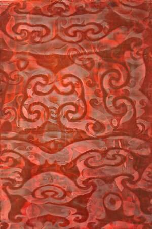 Diver Through Red