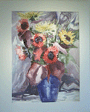 Red Sunflowers I